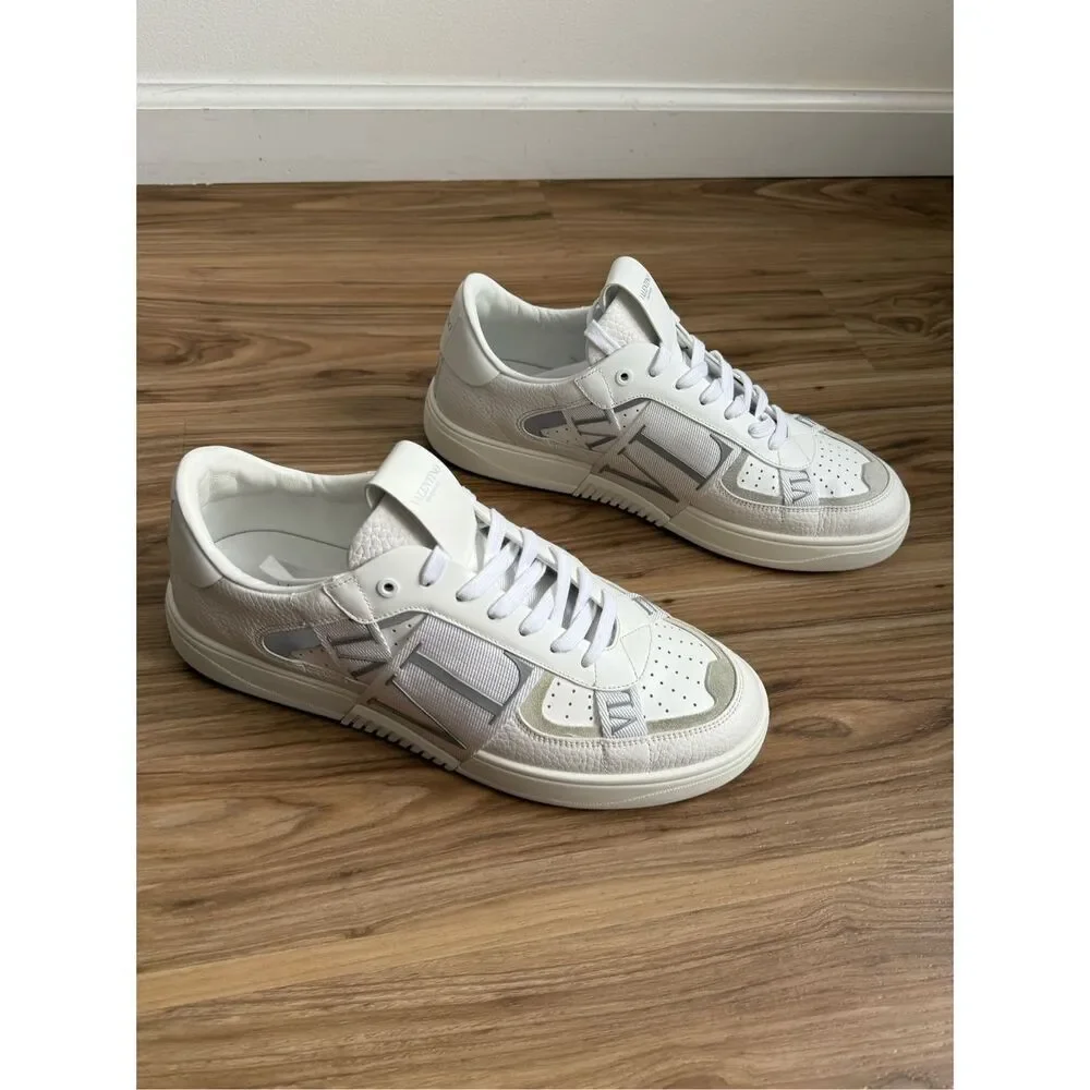 Valentino Garavani Low-Top Calfskin VL7N Sneakers with Bands US 11